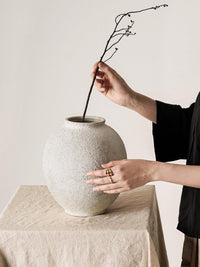 Sandstone Yellow Ceramic Vase