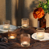 Clear Glass Votive Holders (Set of 24)