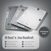 Grey Cutting Boards (Set of 3)