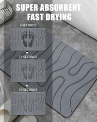 Grey Stone Bath Mat