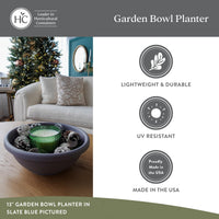 Warm Grey Bowl Planter