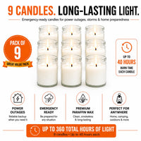 White Jar Candles (Set of 9)