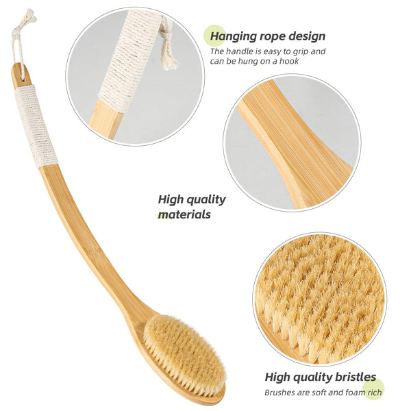 Beige Bamboo Body Brush