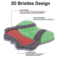 Grey Silicone Foot Scrubber