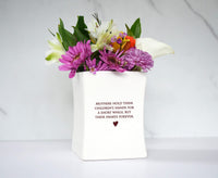 Small Square Keepsake Vase