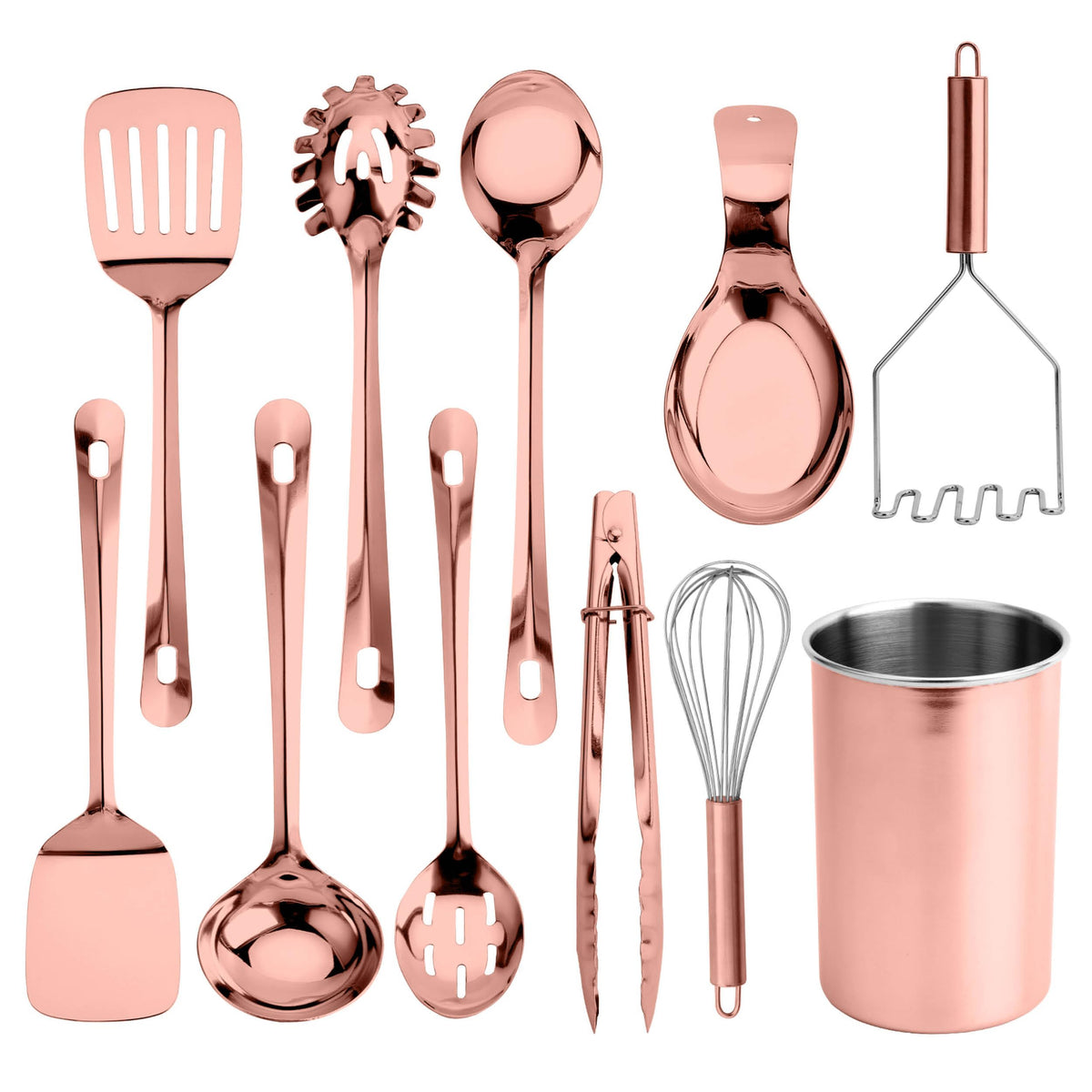 Rose Gold Kitchen Utensils (Set of 10)