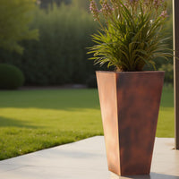 Bronze Metal Planters (Set of 2)