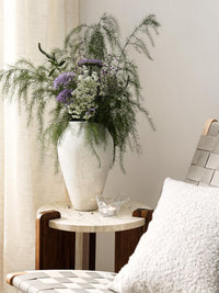 Sandstone White Floor Vase