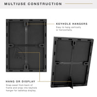 Black Photo Frames (Set of 12)