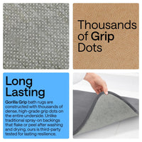 Graphite Memory Foam Bath Rug