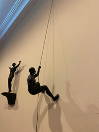 Black Climbing Man Wall Decor