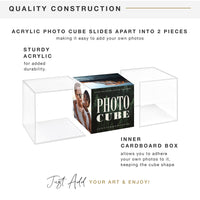 Clear Photo Cubes (Set of 4)