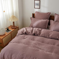 Purple Linen Pillowcases (Set of 2)