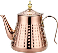 Copper Hammered Teapot with Infuser