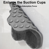 Grey Silicone Foot Scrubber