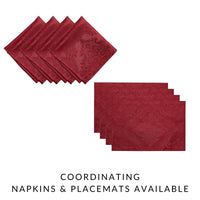 Red Damask Tablecloth