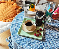 Green Square Tray (Set of 3)