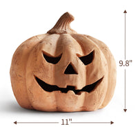 Terracotta Pumpkin Lantern