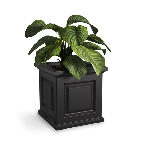 Black Self-Watering Square Planter (2)