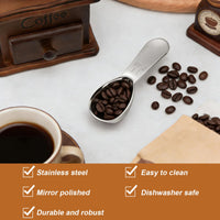 Steel Coffee Scoops (Set of 4)