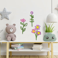 3D Wooden Flowers Wall Decor (Set of 8)