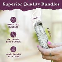White Sage Smudge Sticks (Set of 6)