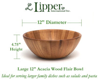 Acacia Round Serving Bowl