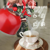 Cerise Red Tea Kettle