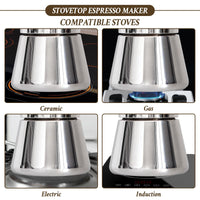 Stovetop Espresso Moka Pot