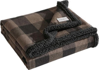 Brown Cabin Plaid Throw