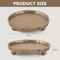 Vintage Brass Candle Tray