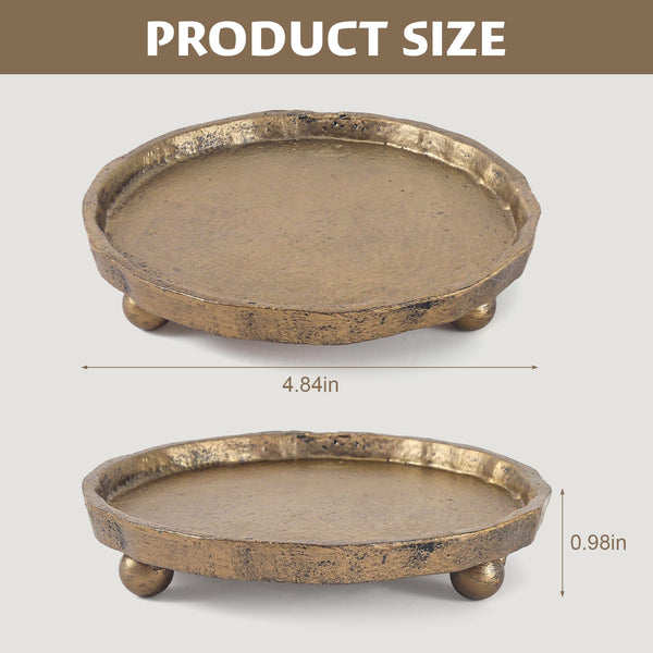 Vintage Brass Candle Tray