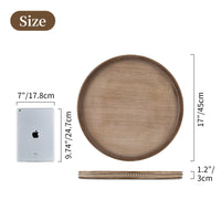 Brown Round Beaded Tray