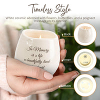 In Memory Ceramic Candle