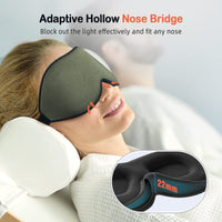 Olive Green Side-Sleeper Mask