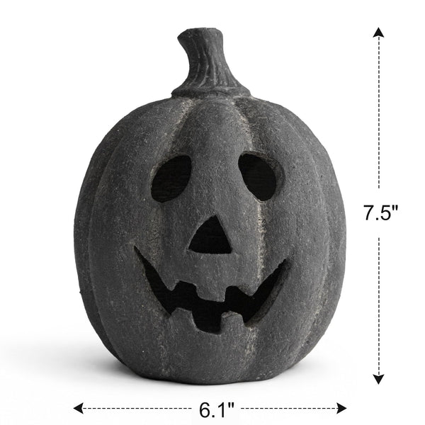 Black Terracotta Pumpkin Lantern
