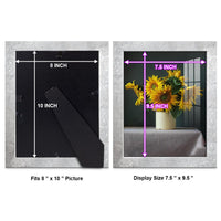 Distressed Silver Picture Frame