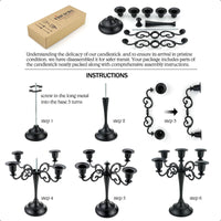 Silver 5-Arm Candelabra