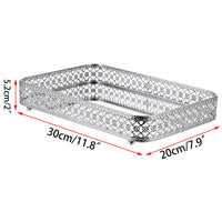 Silver Mirrored Vanity Tray