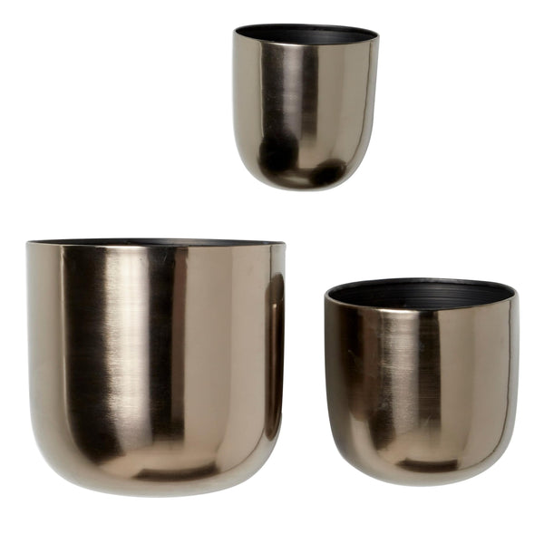 Black Hanging Wall Planters (Set of 3)