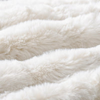 Cream Faux Wool Pillow Cover (Set of 2)