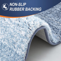 Blue Microfiber Bath Mat