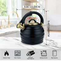 Black Stovetop Tea Kettle