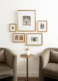 Vintage Gold Frames (Set of 5)