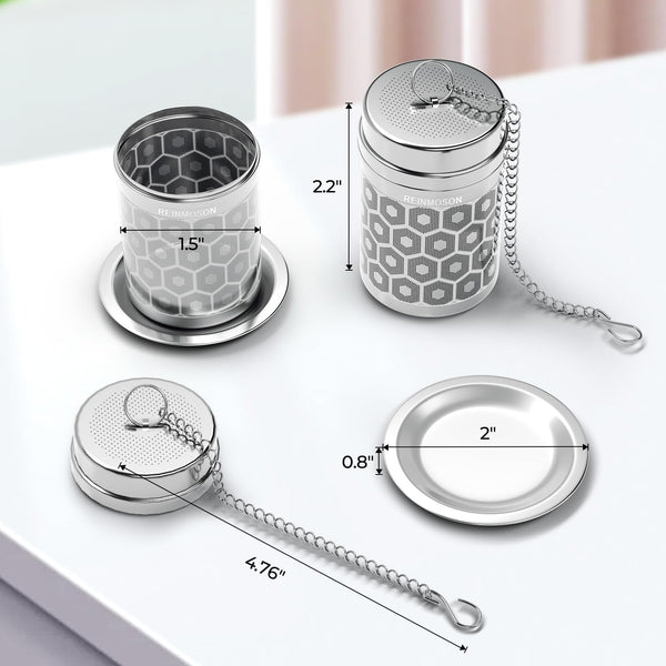 Steel Tea Strainers (Set of 2)