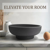 Black Stone Fruit Bowl