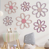 Purple Daisy Wall Decor (Set of 6)