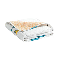 Bird Print Reversible Throw
