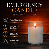 White Jar Candles (Set of 9)