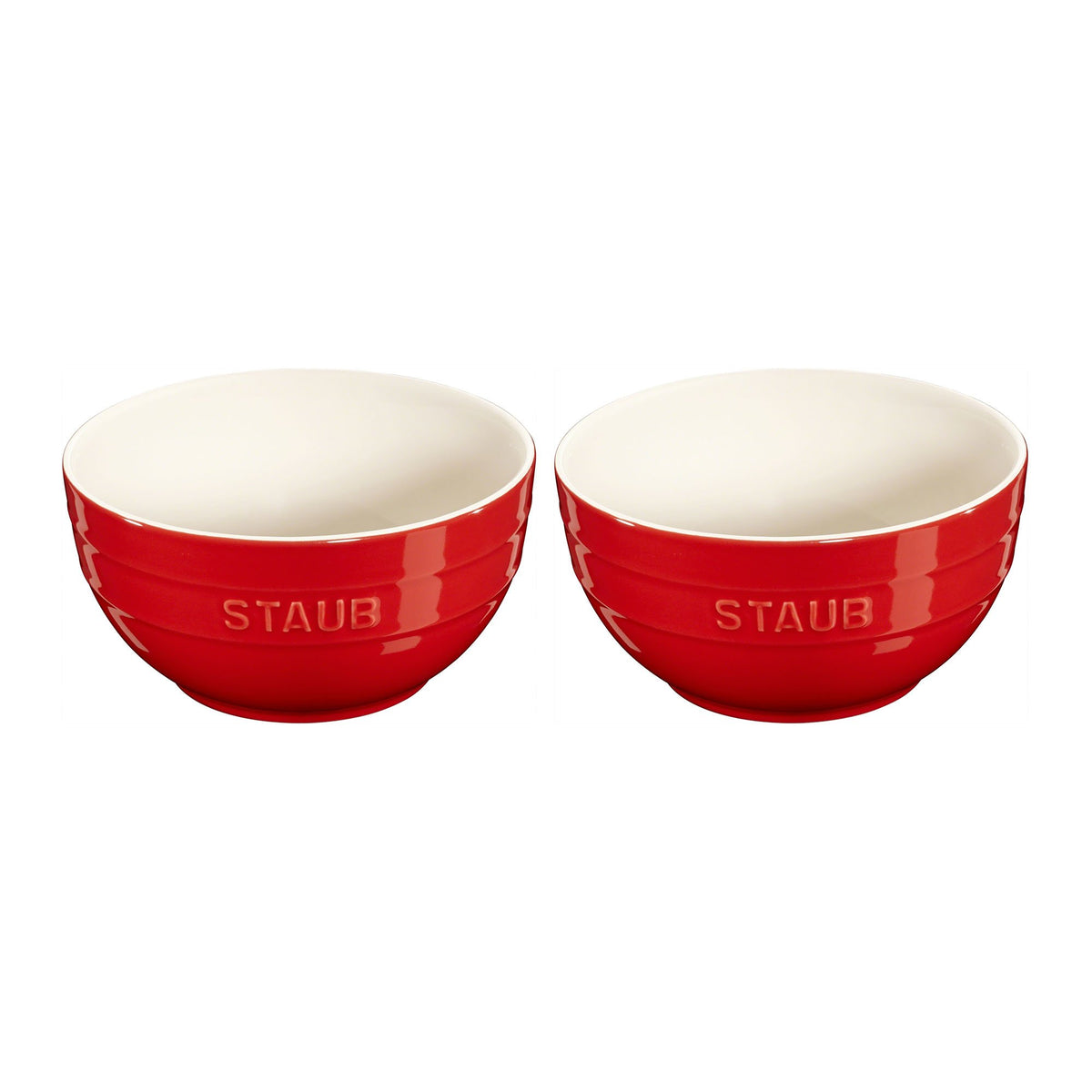 Cherry Ceramic Bowls (Set of 2)